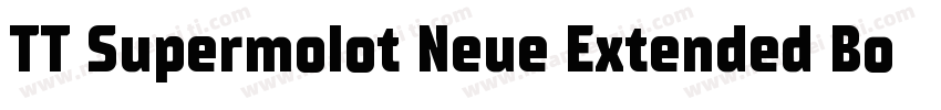 TT Supermolot Neue Extended Bold字体转换